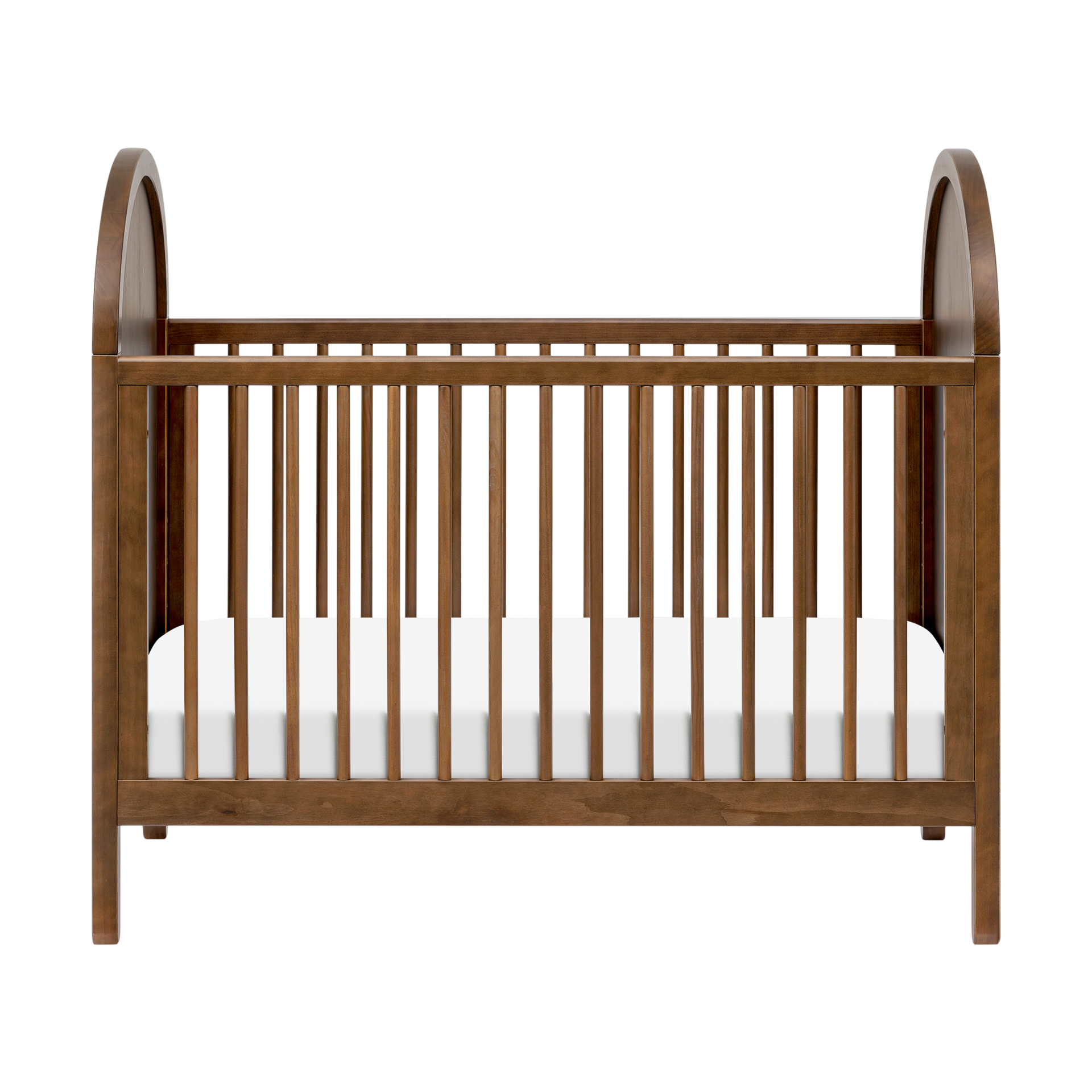 babyletto Bondi 3-in-1 Convertible Crib with Toddler Bed Conversion Kit - Natural Walnut.