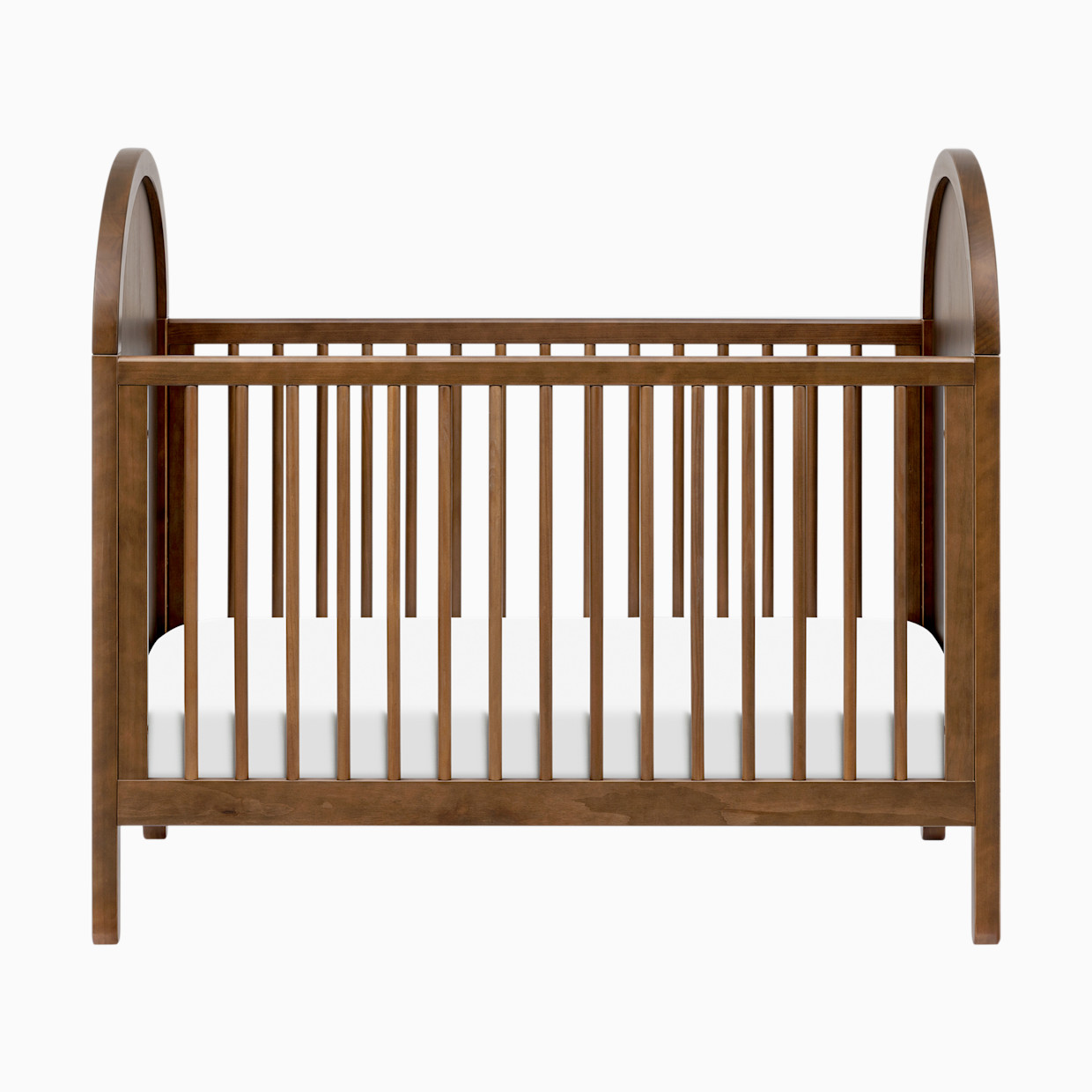 babyletto Bondi 3-in-1 Convertible Crib with Toddler Bed Conversion Kit - Natural Walnut.
