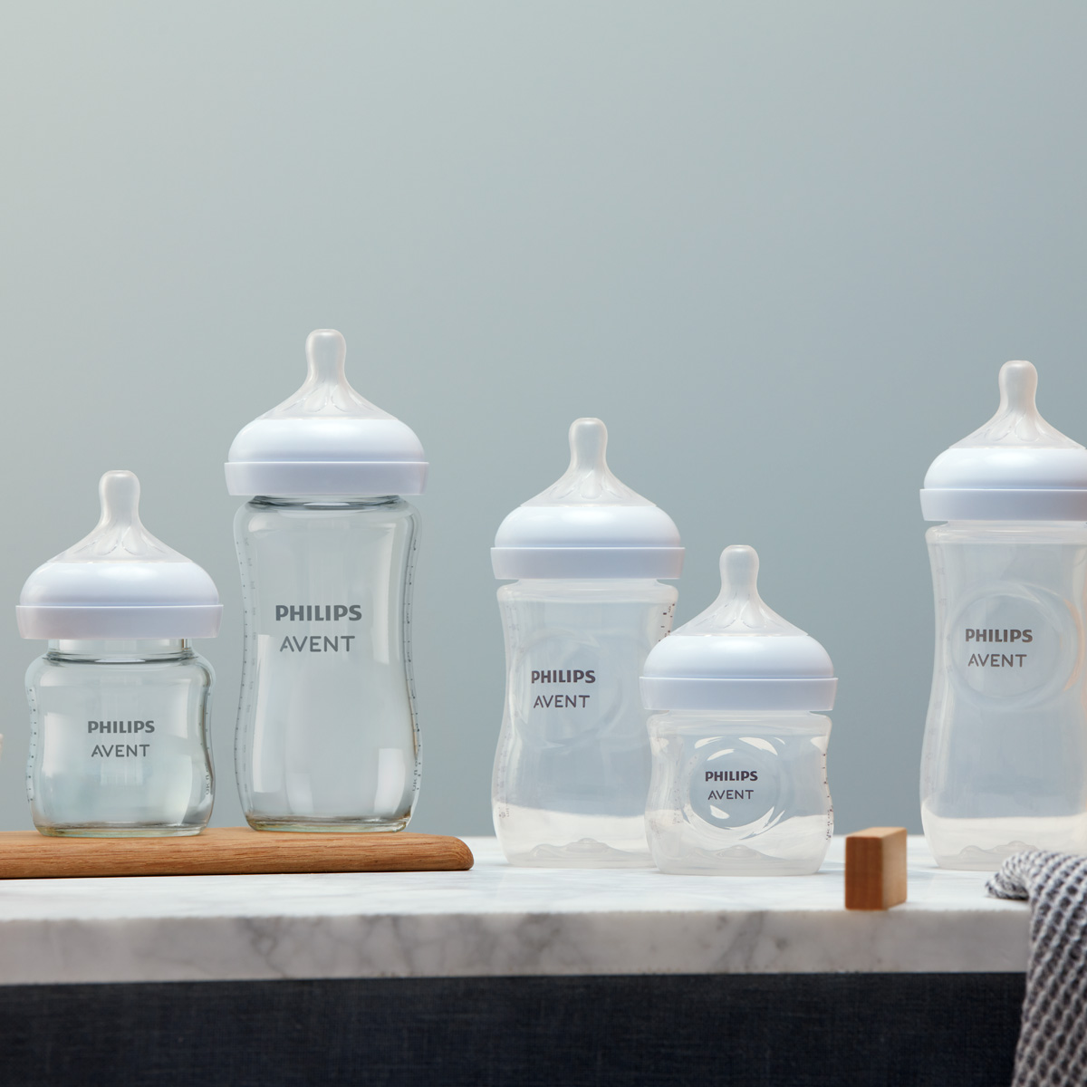 Philips Avent Glass Natural Baby Bottle - 8 Oz, 4.