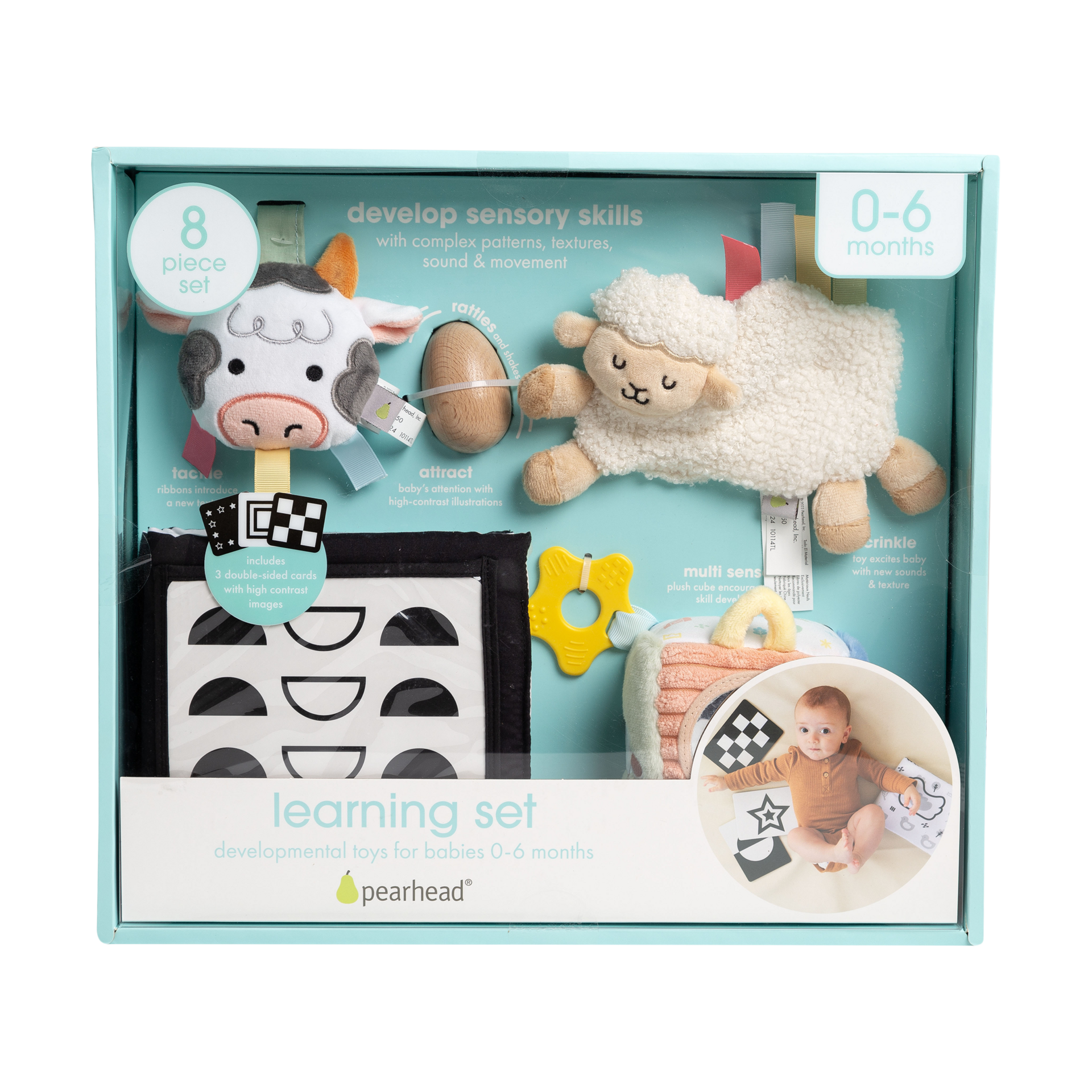 Pearhead 0-6 Months Baby Learning Toys Set.