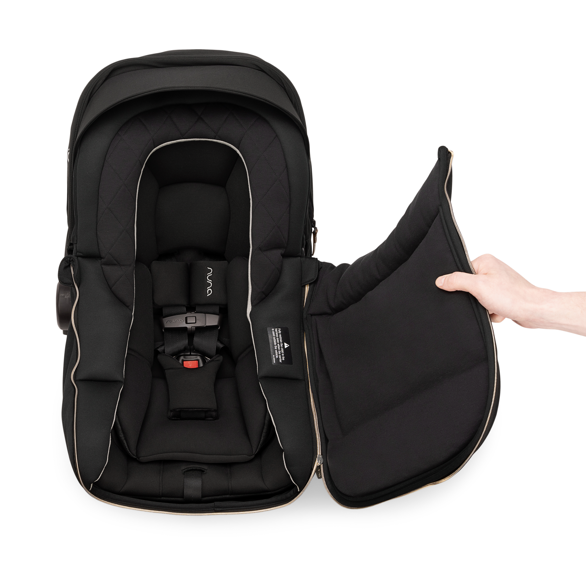 Nuna PIPA series Winter Footmuff - Caviar.