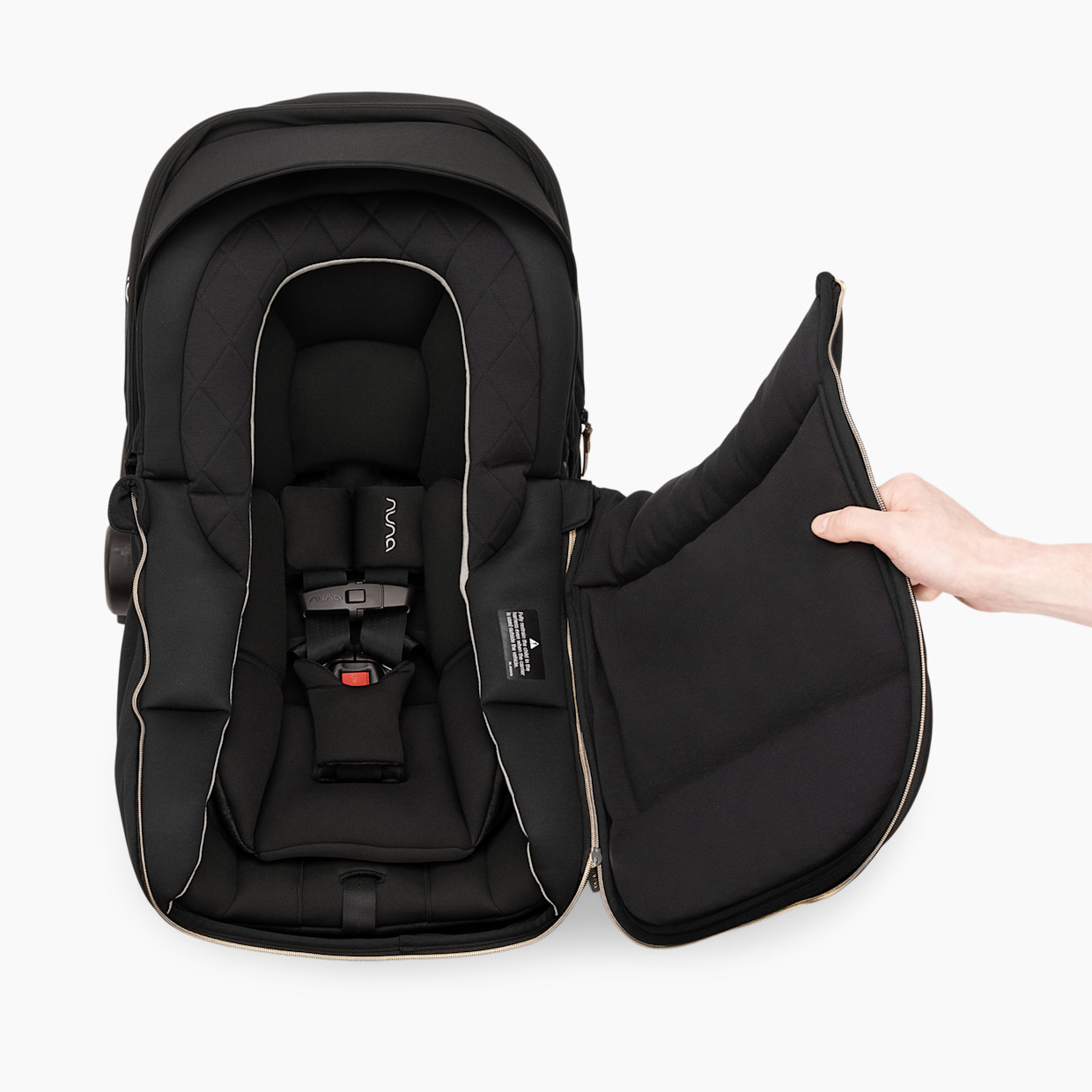 Nuna PIPA series Winter Footmuff - Caviar.