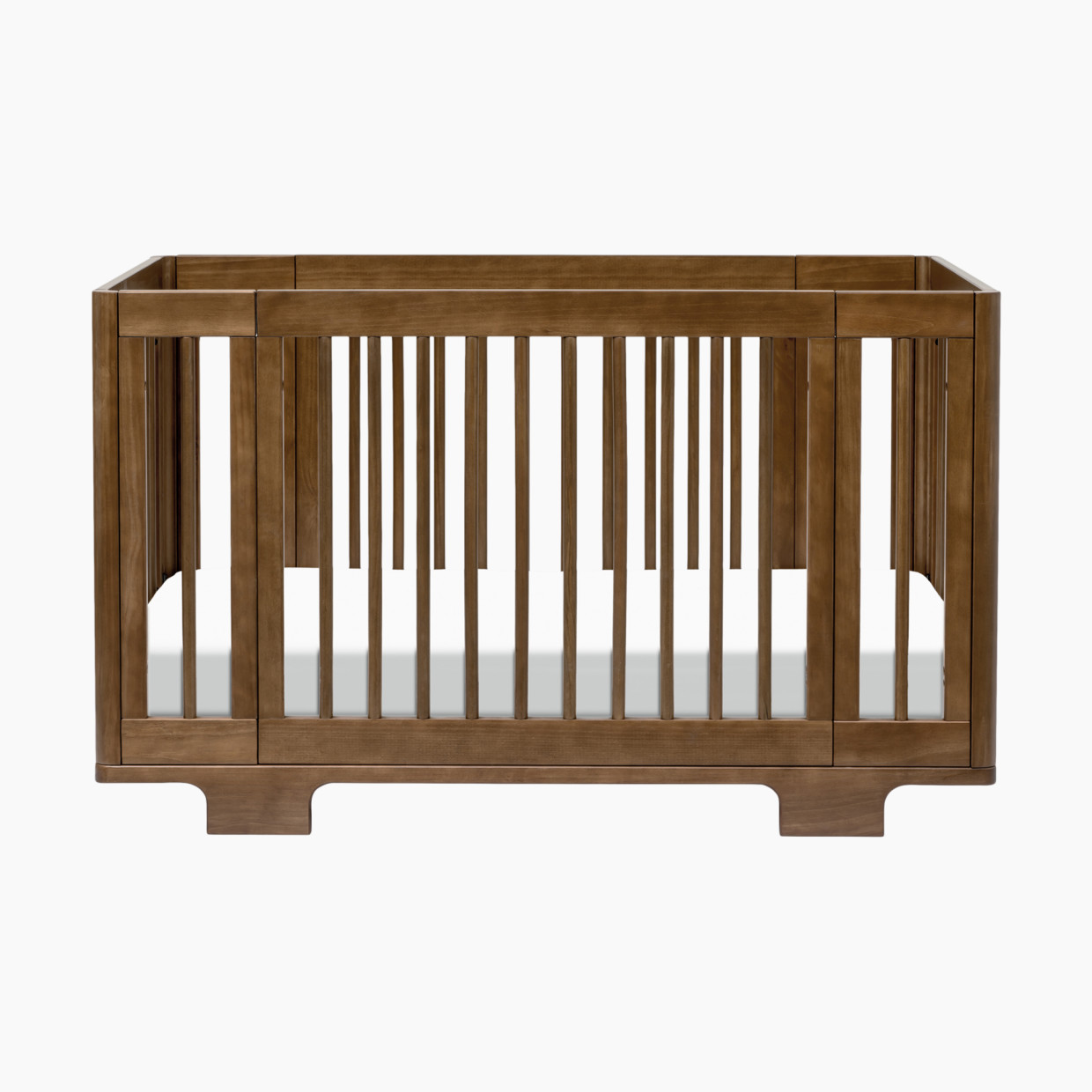 babyletto Yuzu 8-in-1 Convertible Crib with All-Stages Conversion Kits - Natural Walnut.