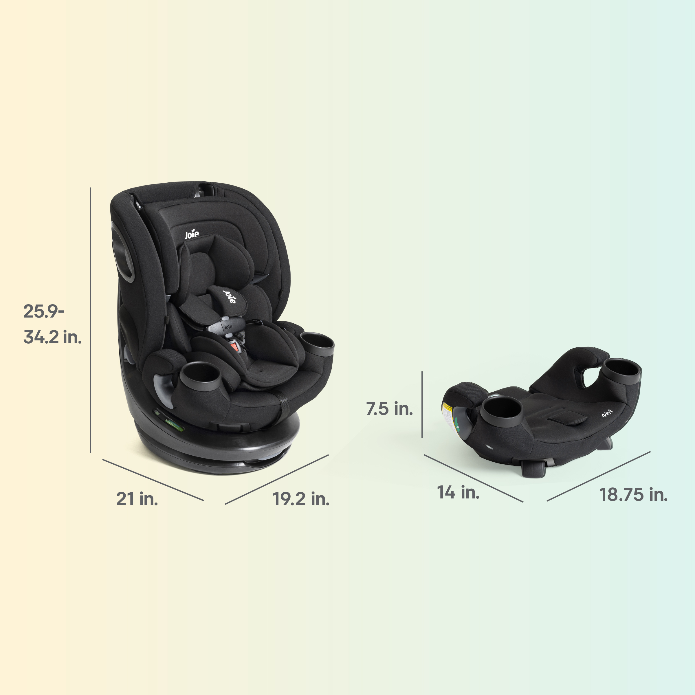 Joie Pepper Spin SI - Thunder.