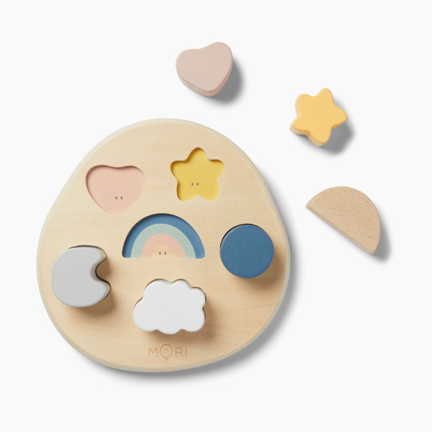 MORI Wooden Shape Sorter - Rainbow.