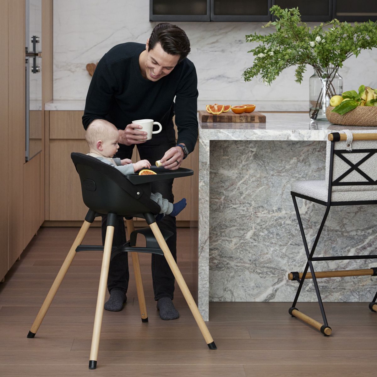 Lalo Chair Seat Cushion - Licorice.