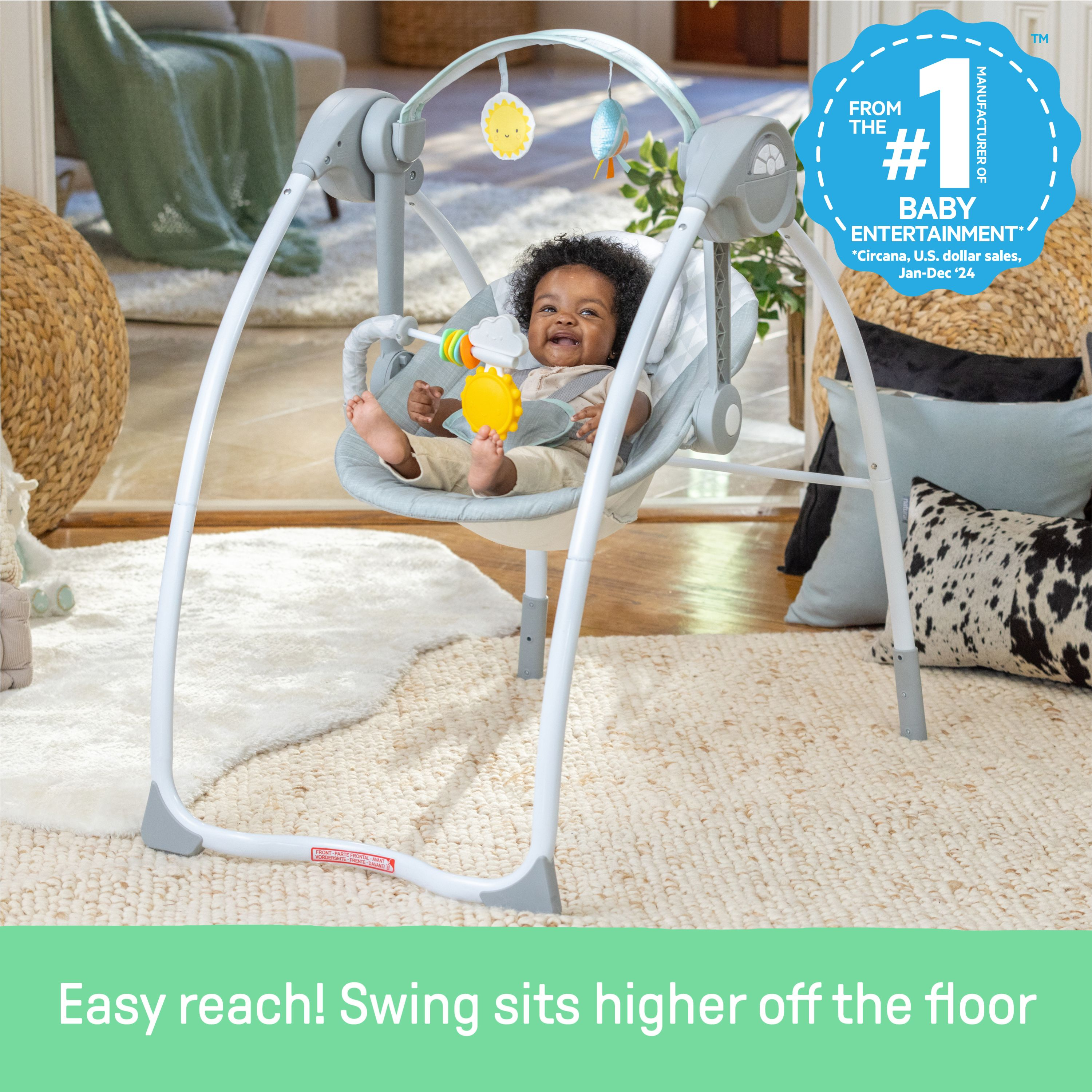 Ingenuity Milestone Baby Swing.