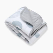 Burt's Bees Baby Reversible Blanket, Nursery, Stroller & Tummy-Time Organic Jersey Cotton Quilted Infant & Toddler Bedding