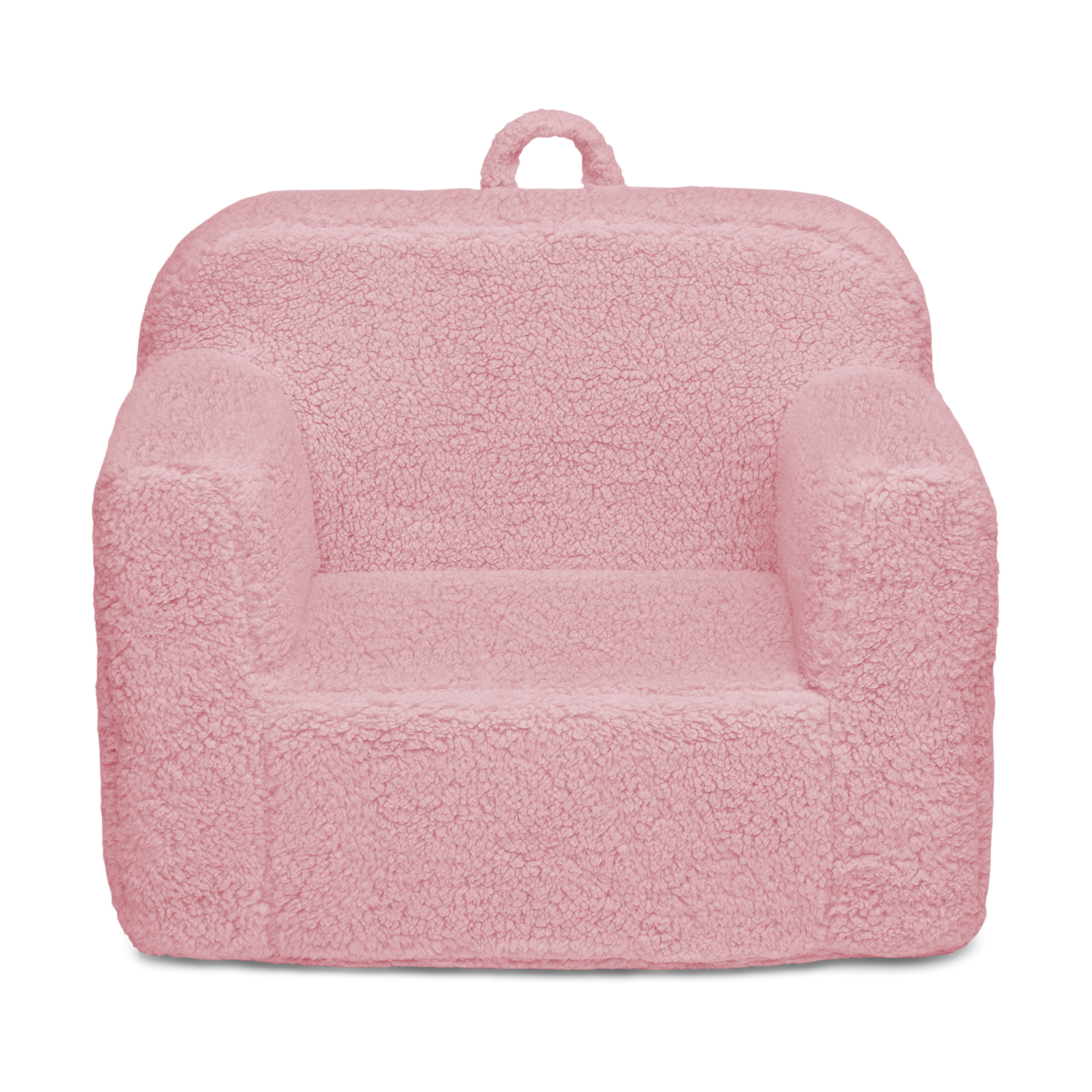 Delta Children Cozee High Pile Fleece Chair - Sherpa Pink.