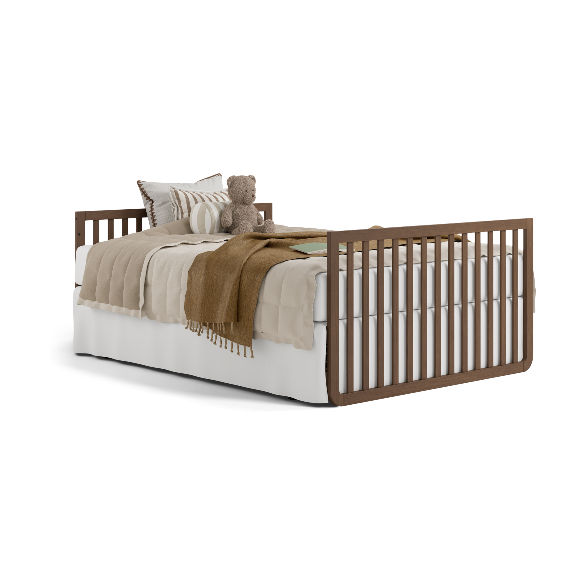 Storkcraft Amalfi Deluxe 5-in-1 Convertible Crib - Hazelnut.