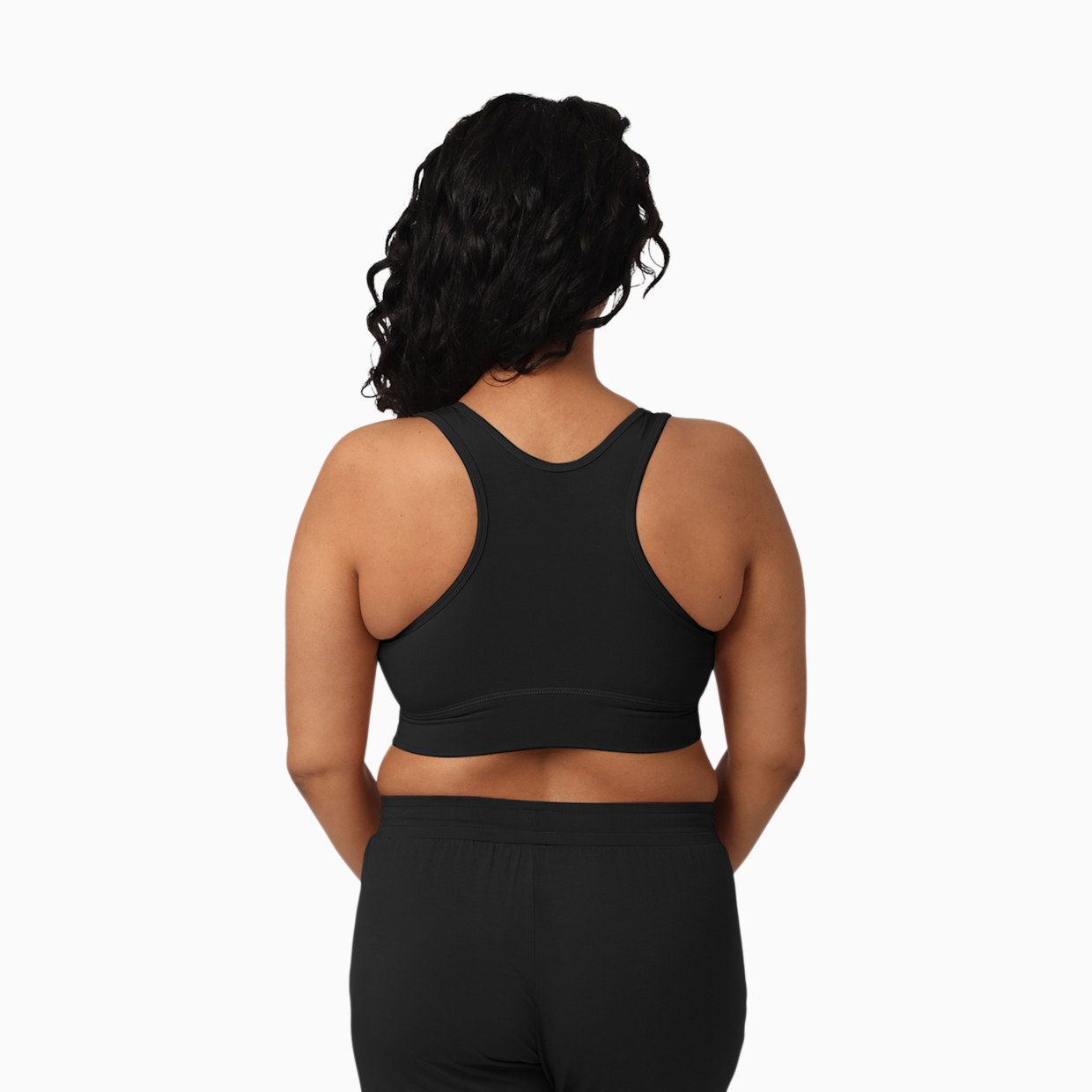 Kindred Bravely French Terry Racerback Nursing & Sleep Bra - Black, 1 X Busty.