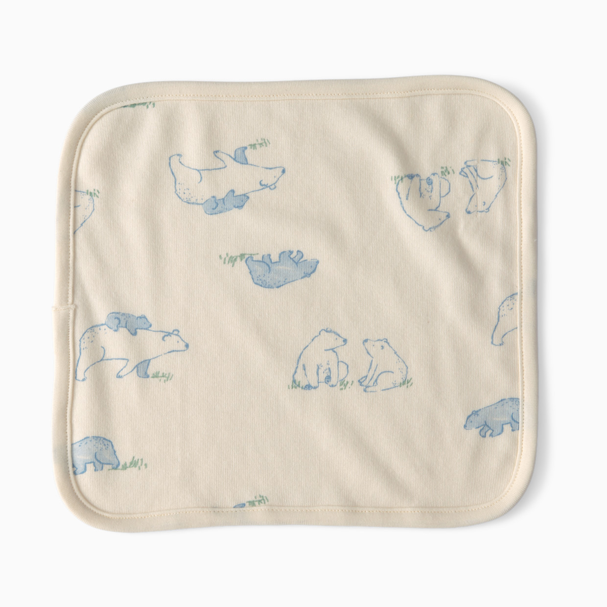 Carter's Organic Cotton Terry Washcloths (6 Pack) - Blue Bear.