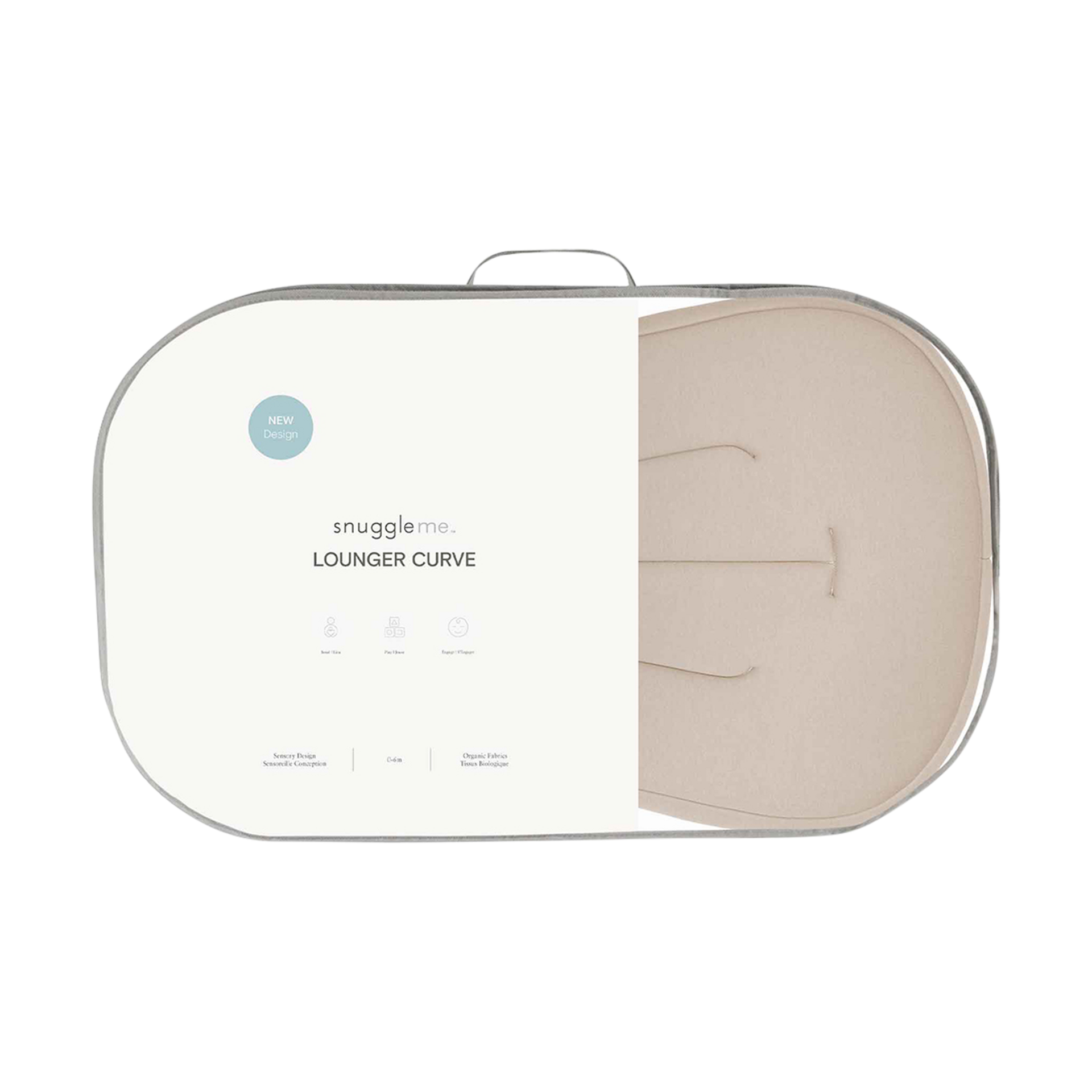 Snuggle Me Organic Infant Lounger Curve - Birch.