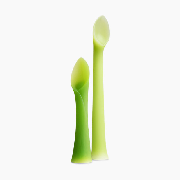 Olababy Baby Feeding & Baby Training Spoon Set - Green, 2.