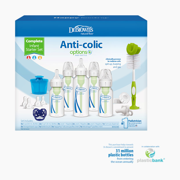 Dr. Brown's Options+ Narrow Bottle Infant Starter Gift Set.