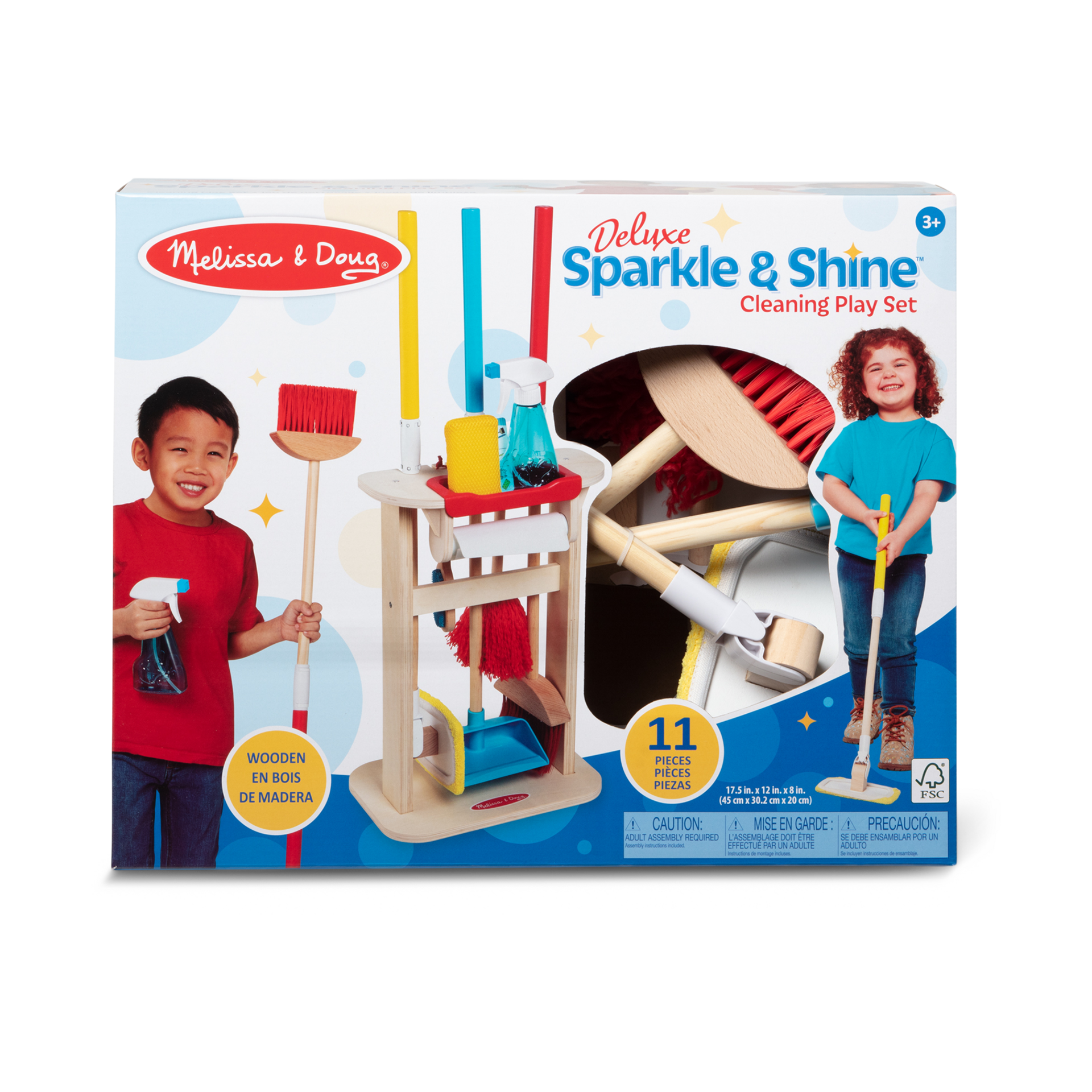 Melissa & Doug Deluxe Sparkle & Shine Cleaning Play Set.