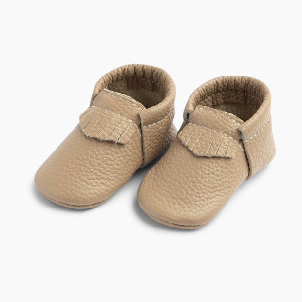Freshly Picked First Pair Moccasin - Toast, Size 0 (0-3 Months).