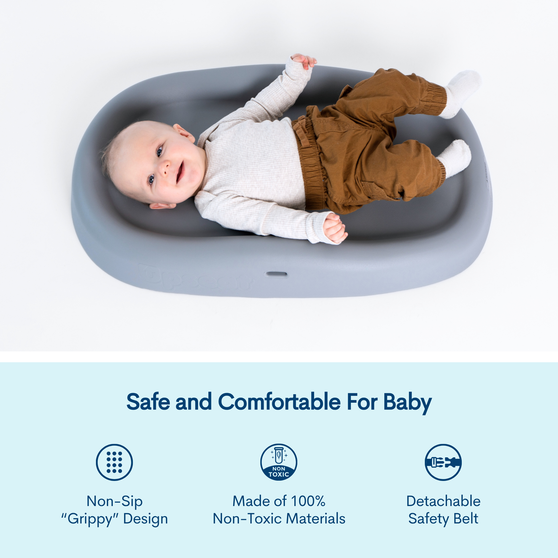 Upseat Changing Pad - Grey.