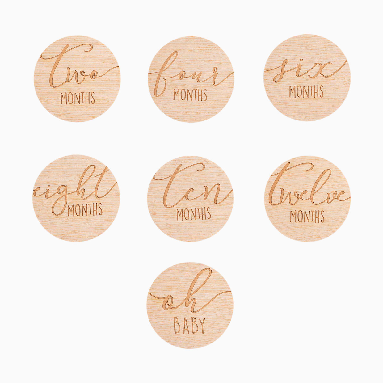 Pearhead Wooden Milestone Props - Round.