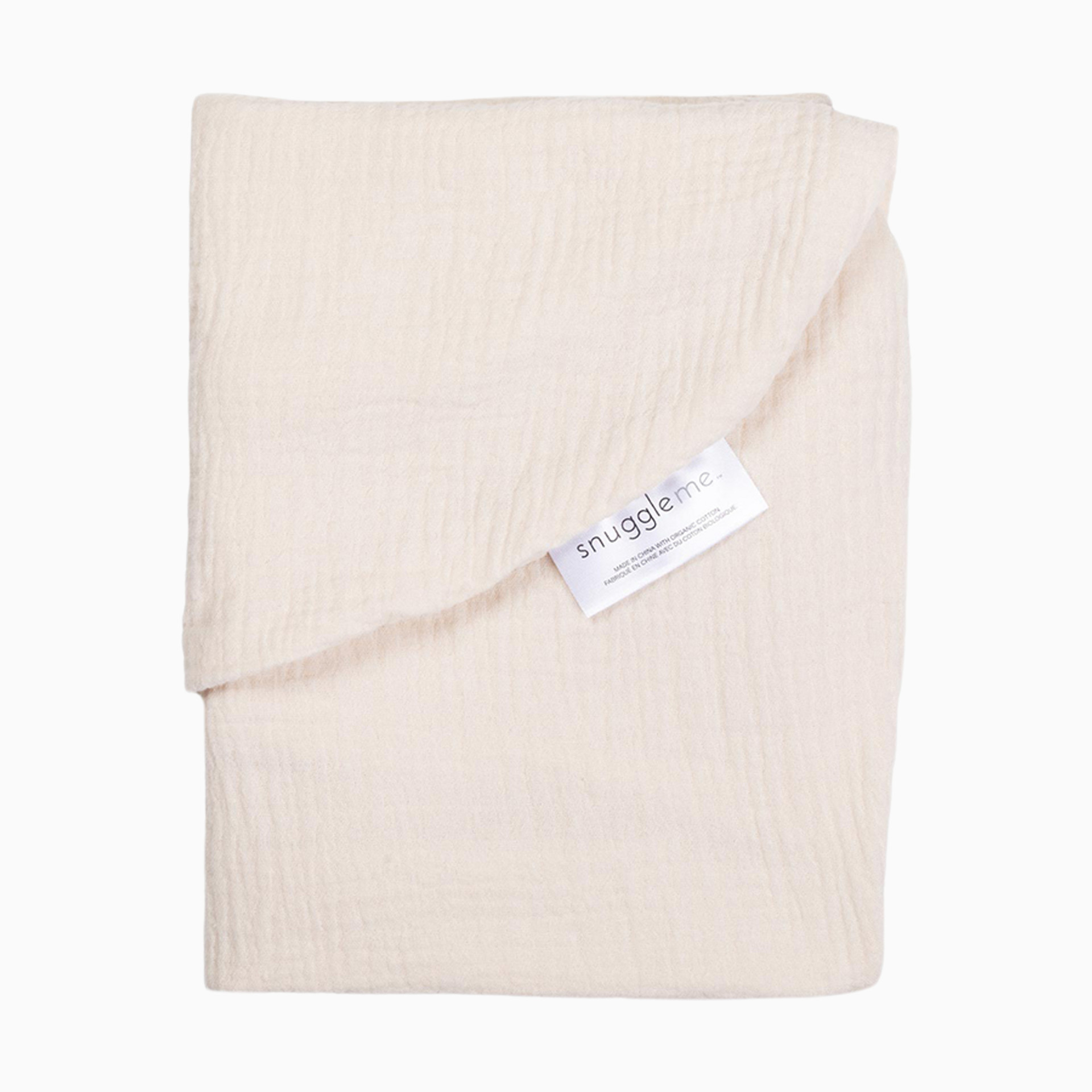Snuggle Me Organic Infant Lounger Curve Muslin Cover - Natural 