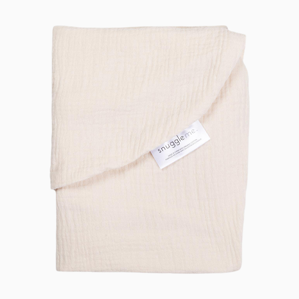 Snuggle Me Organic Infant Lounger Curve Muslin Cover - Natural.