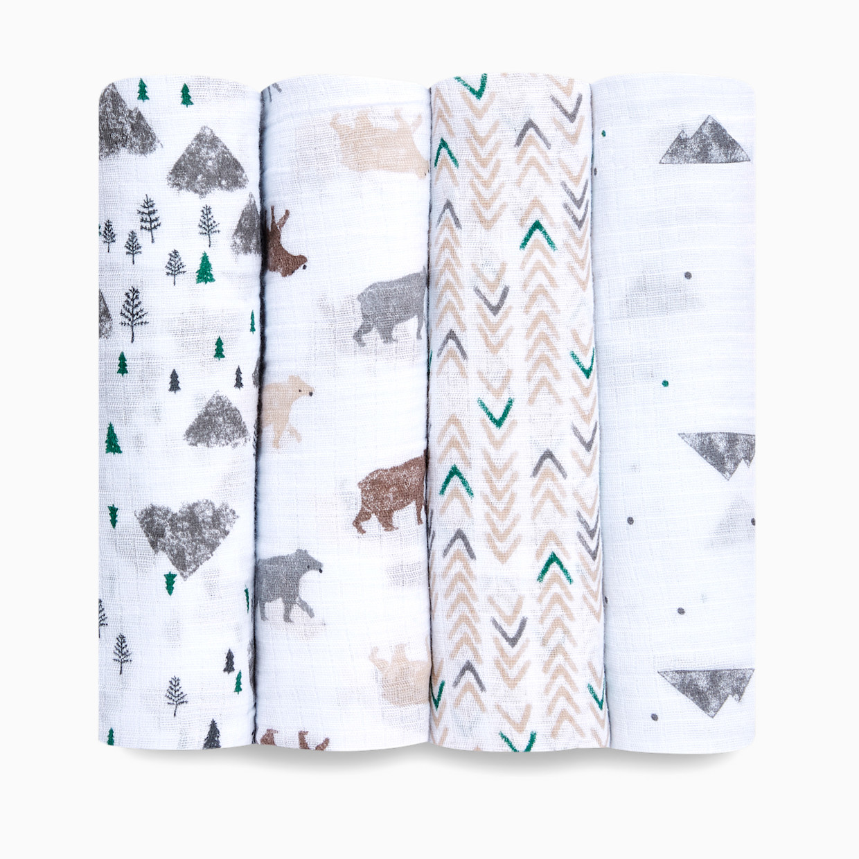 Aden + Anais Essentials Cotton Muslin Swaddles (4 Pack) - Bear Necessities.