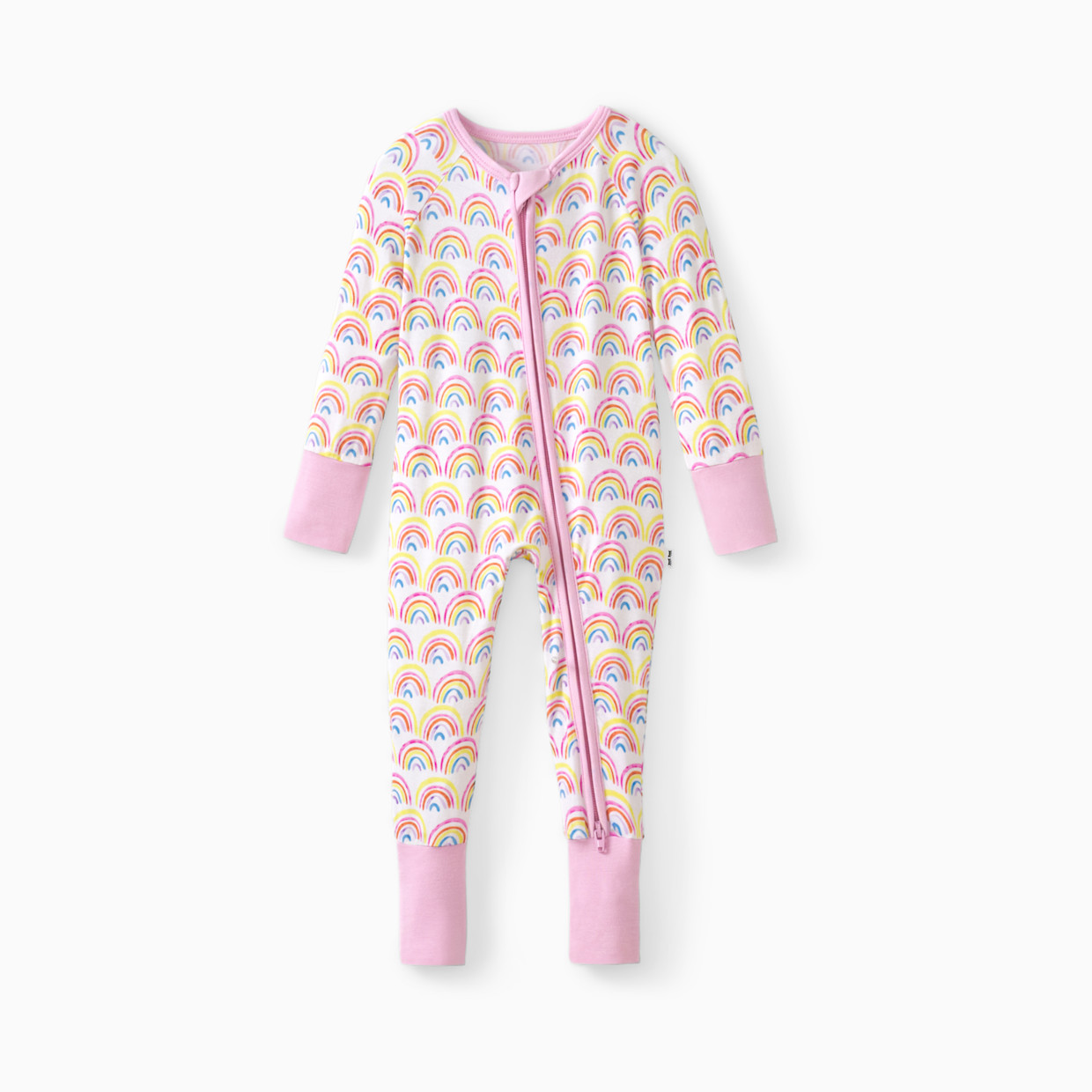 Little Sleepies Zippy - Pink Rainbows, Preemie.