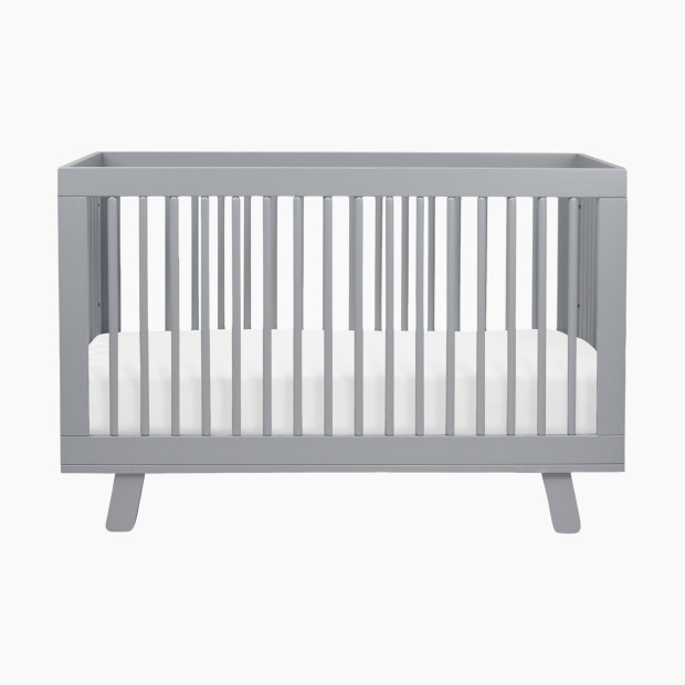 babyletto Hudson 3-in-1 Convertible Crib with Toddler Bed Conversion Kit - Grey.