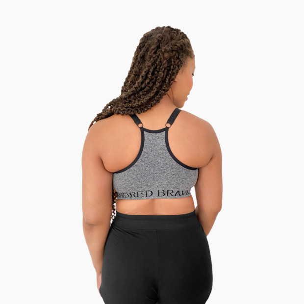 Kindred Bravely Sublime Support Low Impact Nursing & Maternity Sports Bra - Heather Grey, X-Large-Busty.