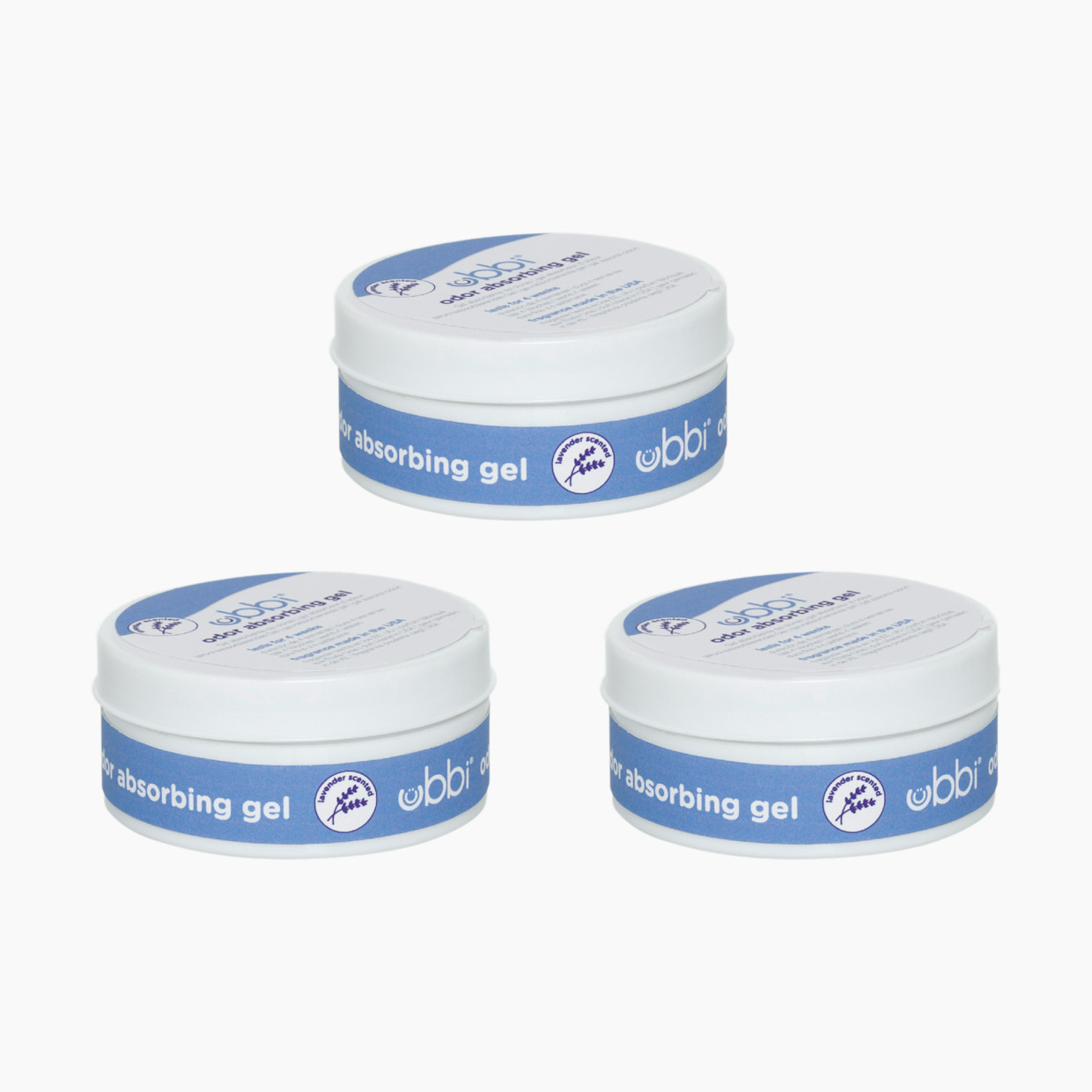 Ubbi Odor Absorbing Gel (3 Pack) - Lavender Scented.