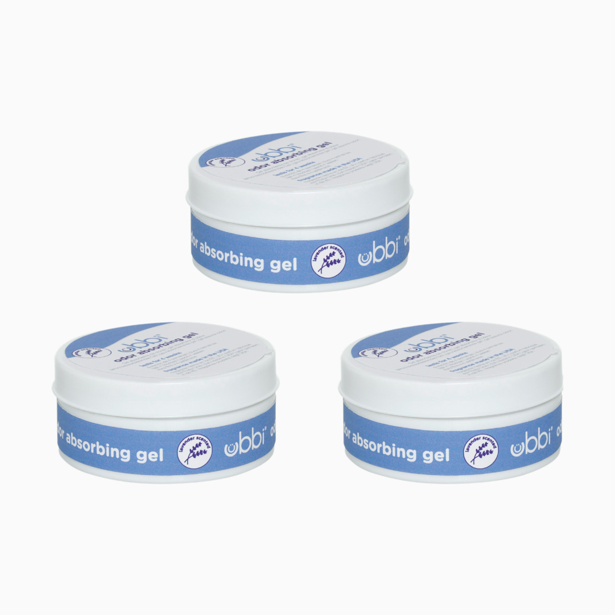 Ubbi Odor Absorbing Gel (3 Pack) - Lavender Scented.