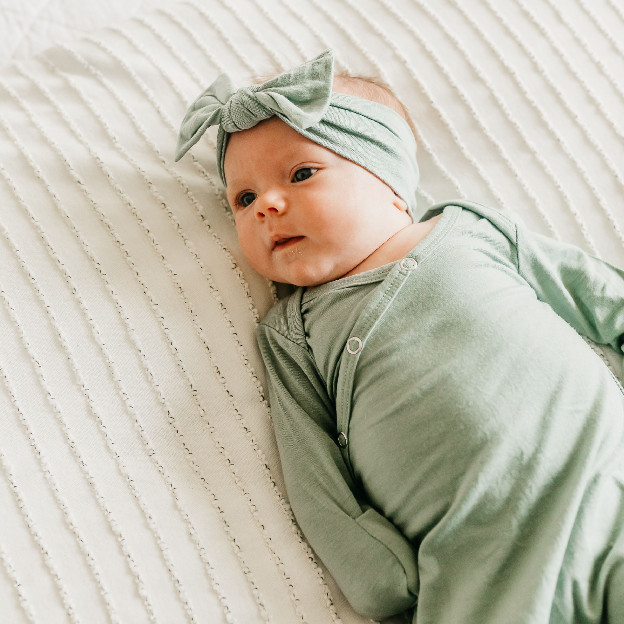 Copper Pearl Knit Headband Bow Briar Babylist Shop