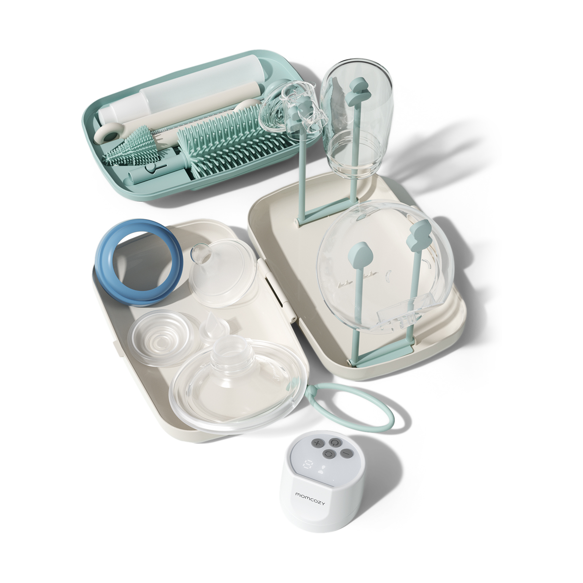 Momcozy 7-in-1 Travel Bottle Cleaning & Drying Set.