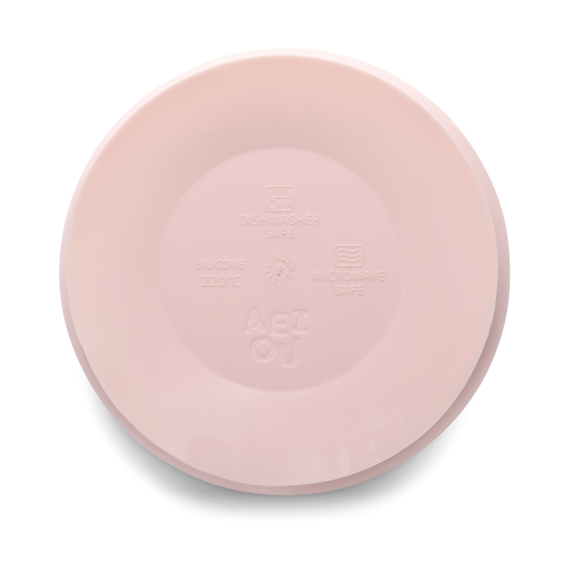 AEIOU Suction Bowl with Lid - Petal.