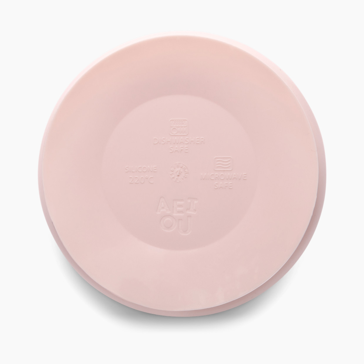 AEIOU Suction Bowl with Lid - Petal.