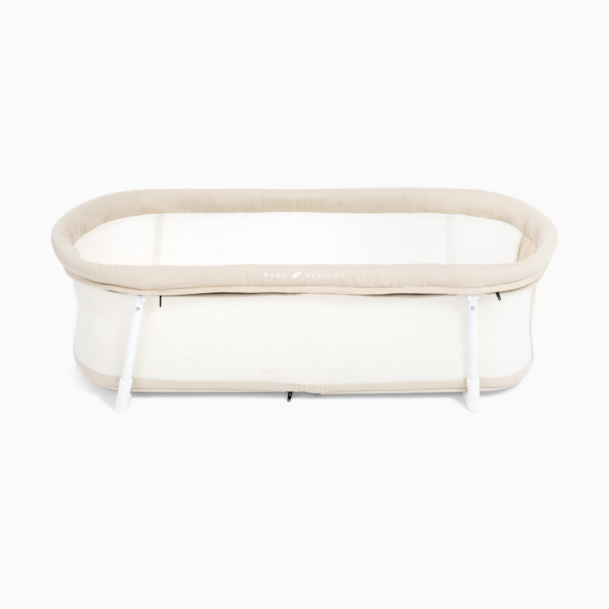 Baby Delight Snuggle Nest Organic Portable Bassinet - Organic Oat.
