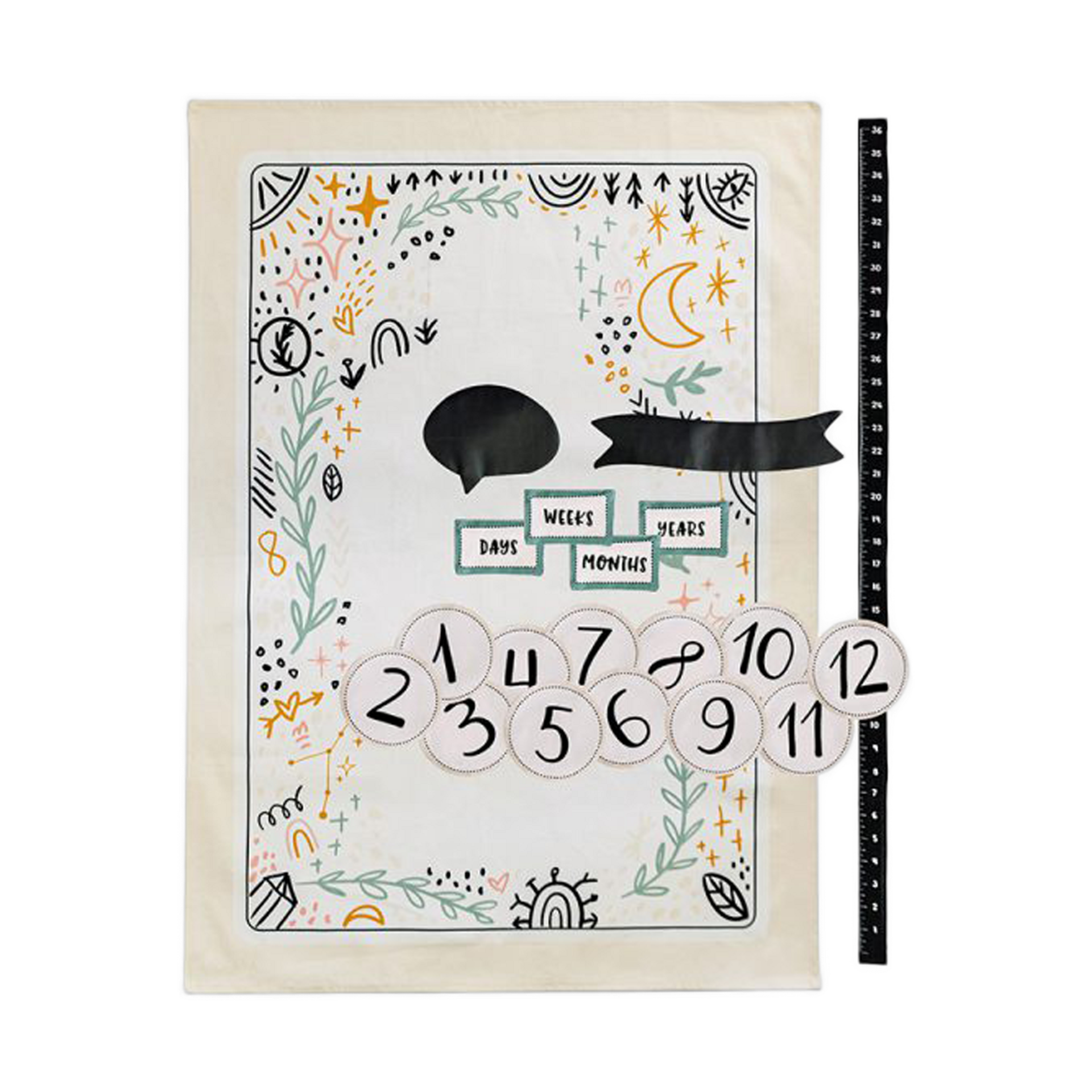 Wonder & Wise Milestone Baby Mat.