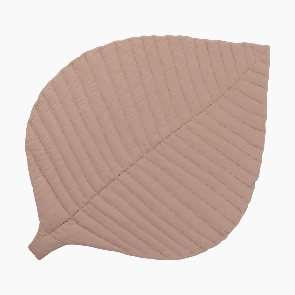 Toddlekind Organic Cotton Quilted Leaf Play Mat - Sea Shell.