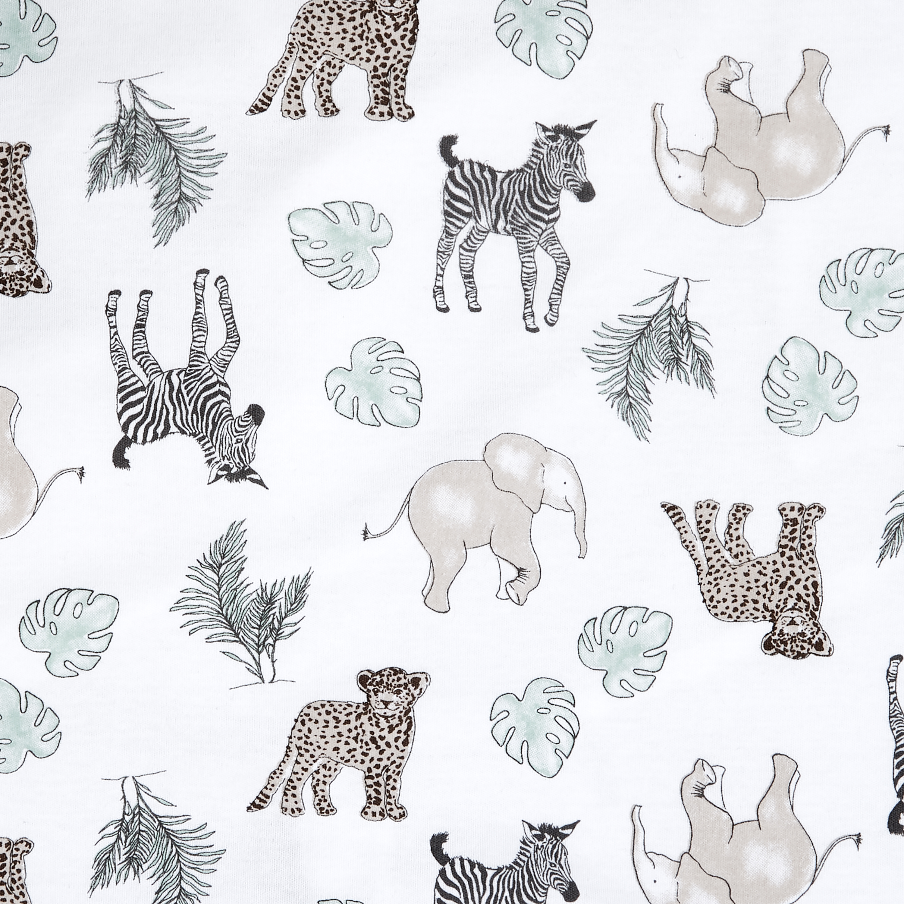 Aden + Anais Essentials Cotton Easy Sleeping Bag - Jungle Animals, 0-6 Months.