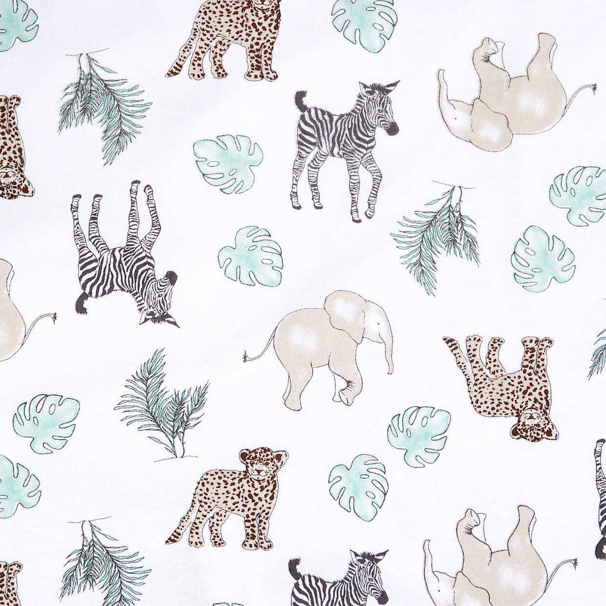 Aden + Anais Essentials Cotton Easy Sleeping Bag - Jungle Animals, 0-6 Months.