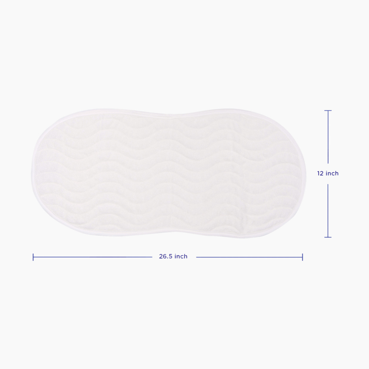 Ubbi Quilted Reusable Changing Pad Liners (4-Pack) - White, 0.3 X 12 X 28.