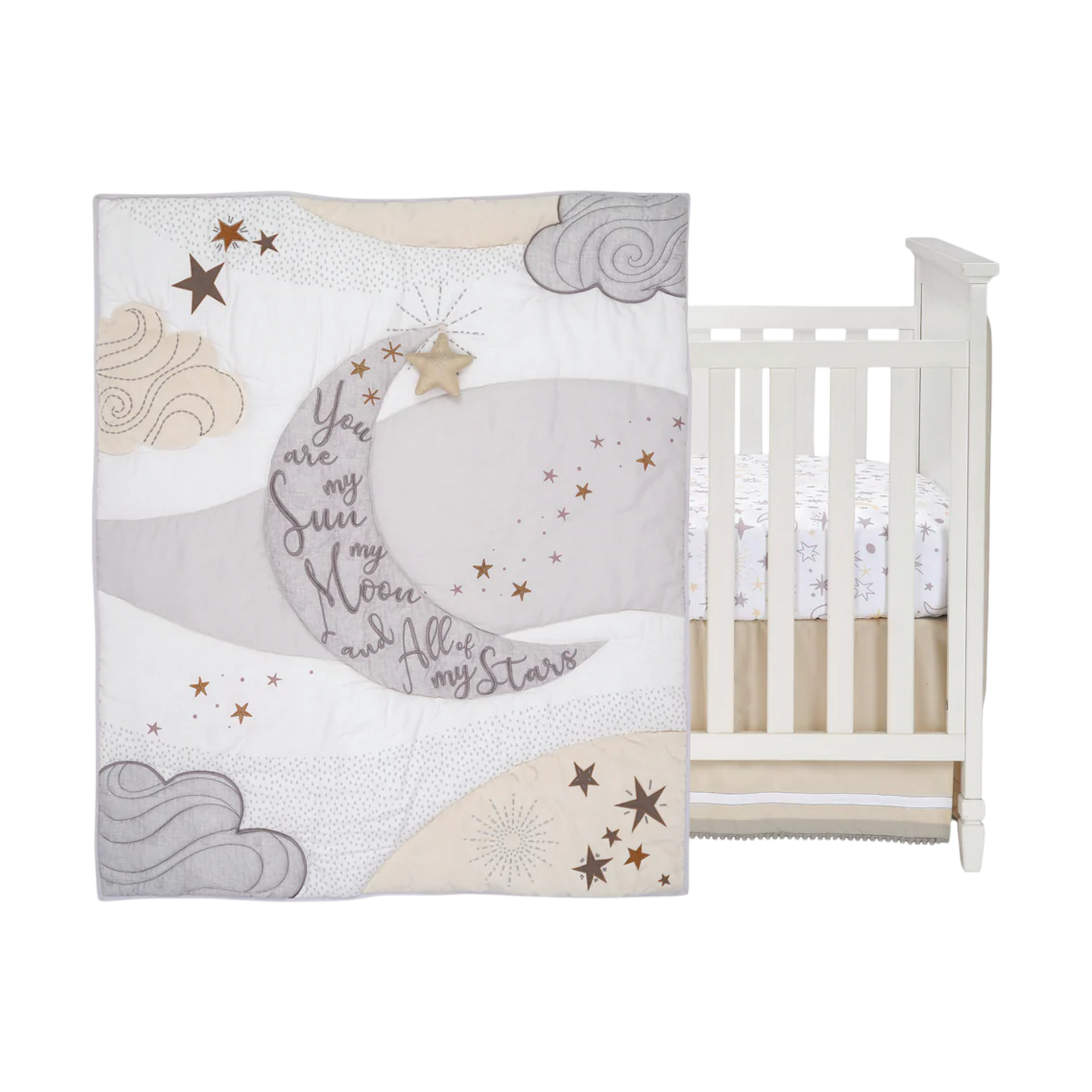 Lambs & Ivy 3-Piece Crib Bedding Set.