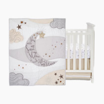 Lambs & Ivy Goodnight Moon 3-Piece Celestial Nursery Baby Crib Bedding Set