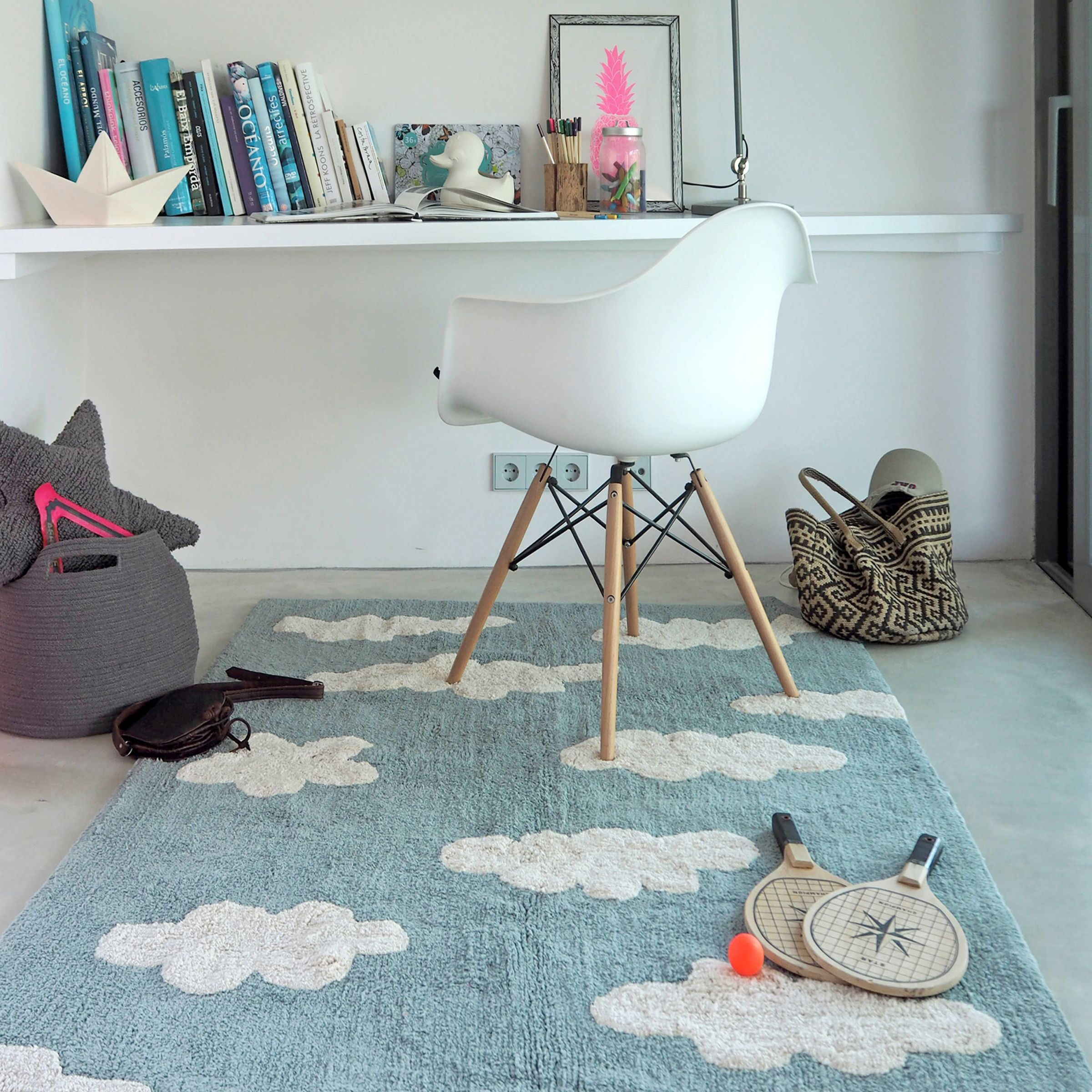 Lorena Canals Puffy Dream Blue Rug - 3'7” X 5'7” | Babylist Shop