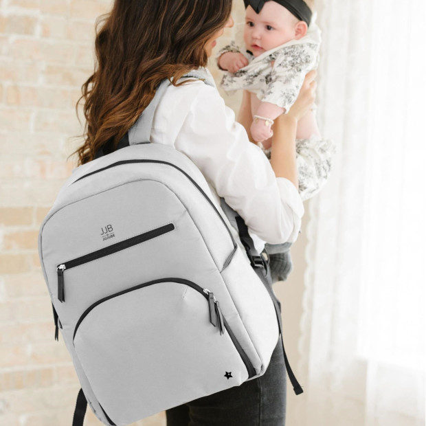 JUJUBE The Deluxe Diaper Backpack - Grey.