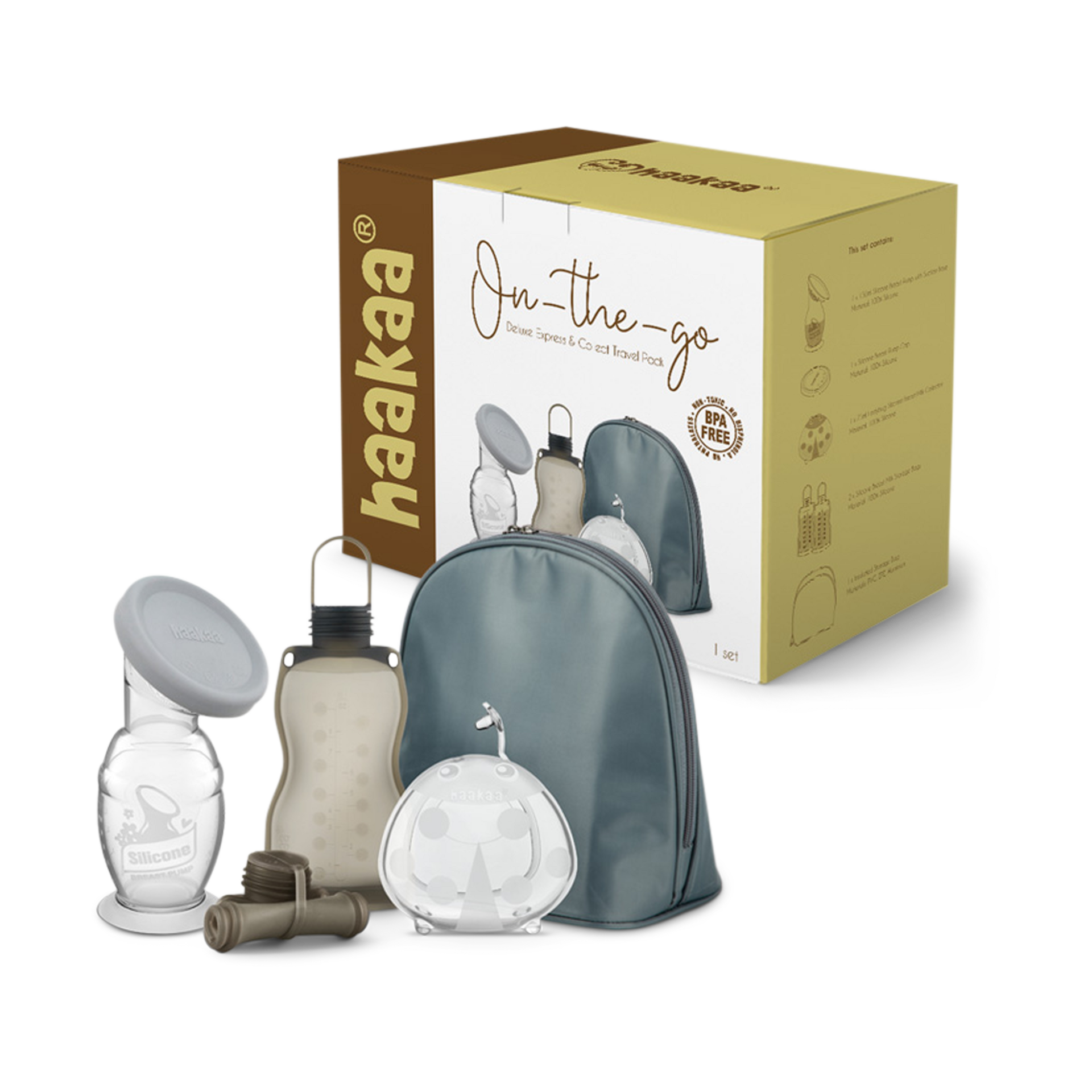 Haakaa Deluxe Express & Collect Travel Pack.