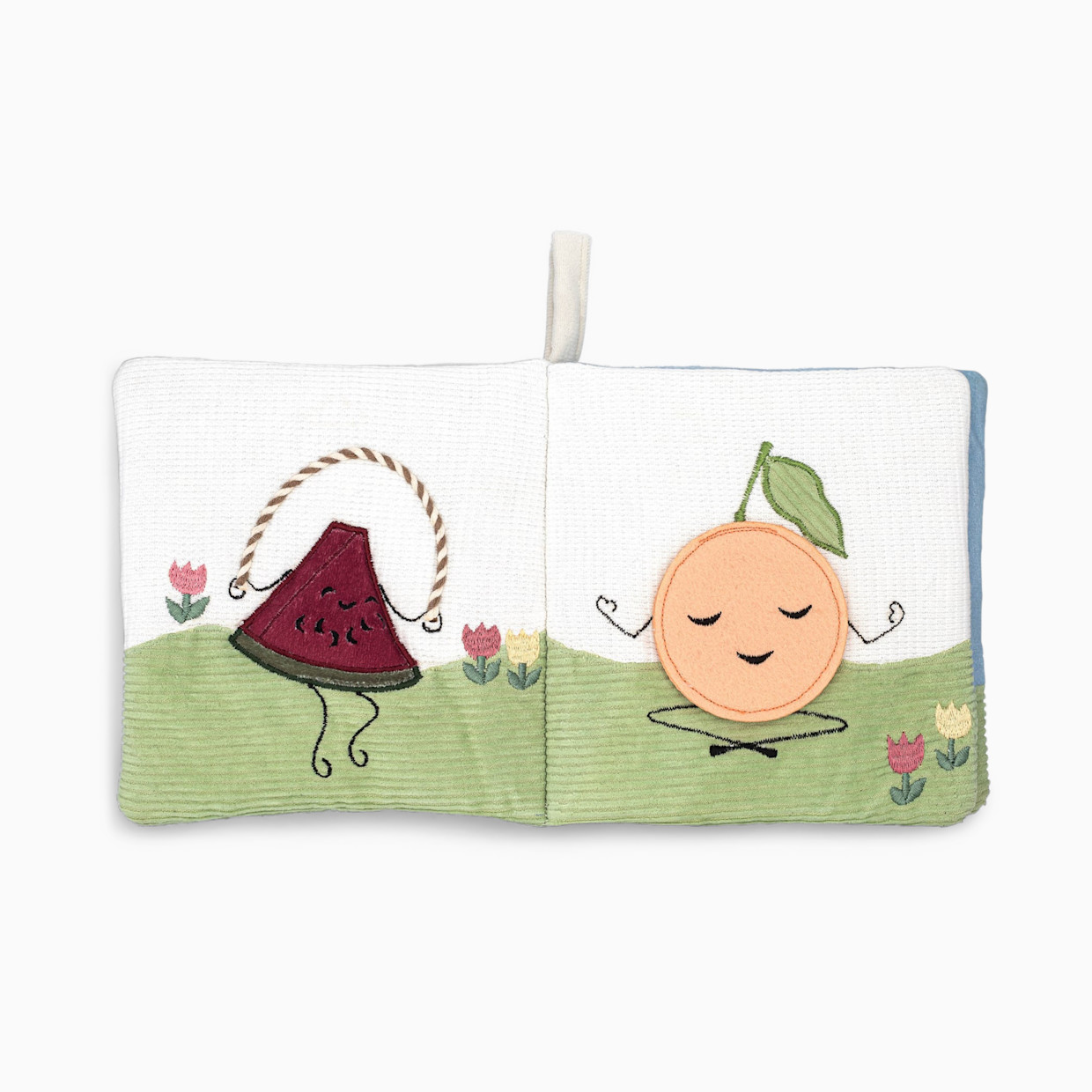 Crane Baby Soft Plush Activity Book - Clementine Fruits & Veggies.