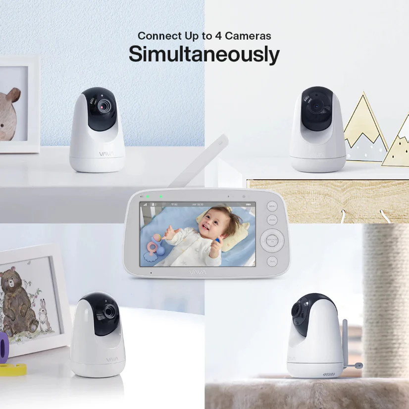 VAVA 8" 1080P HD Video Baby Monitor - Add On Camera (IH020C).