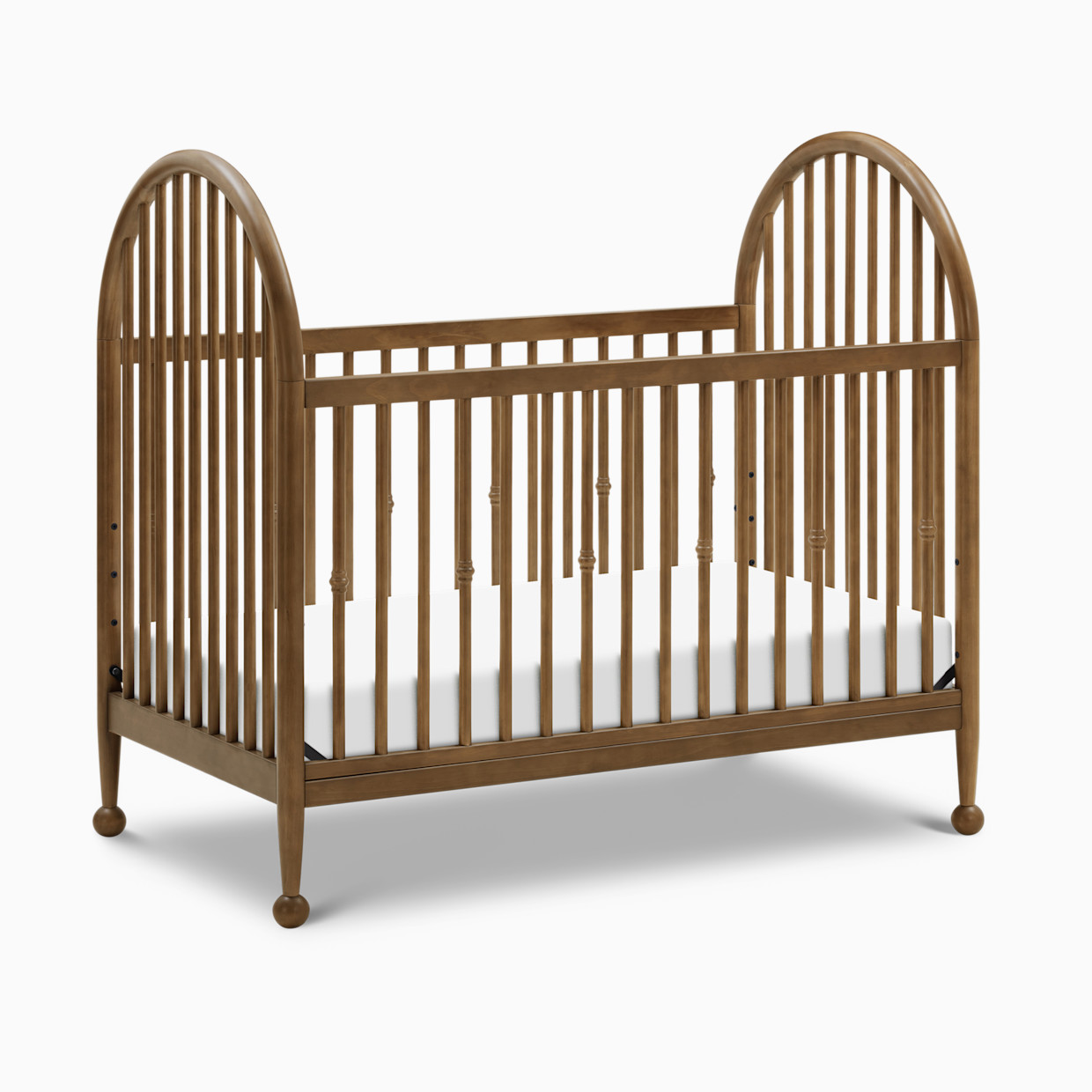 Namesake Alouette 3-in-1 Convertible Spindle Crib - Natural Walnut.