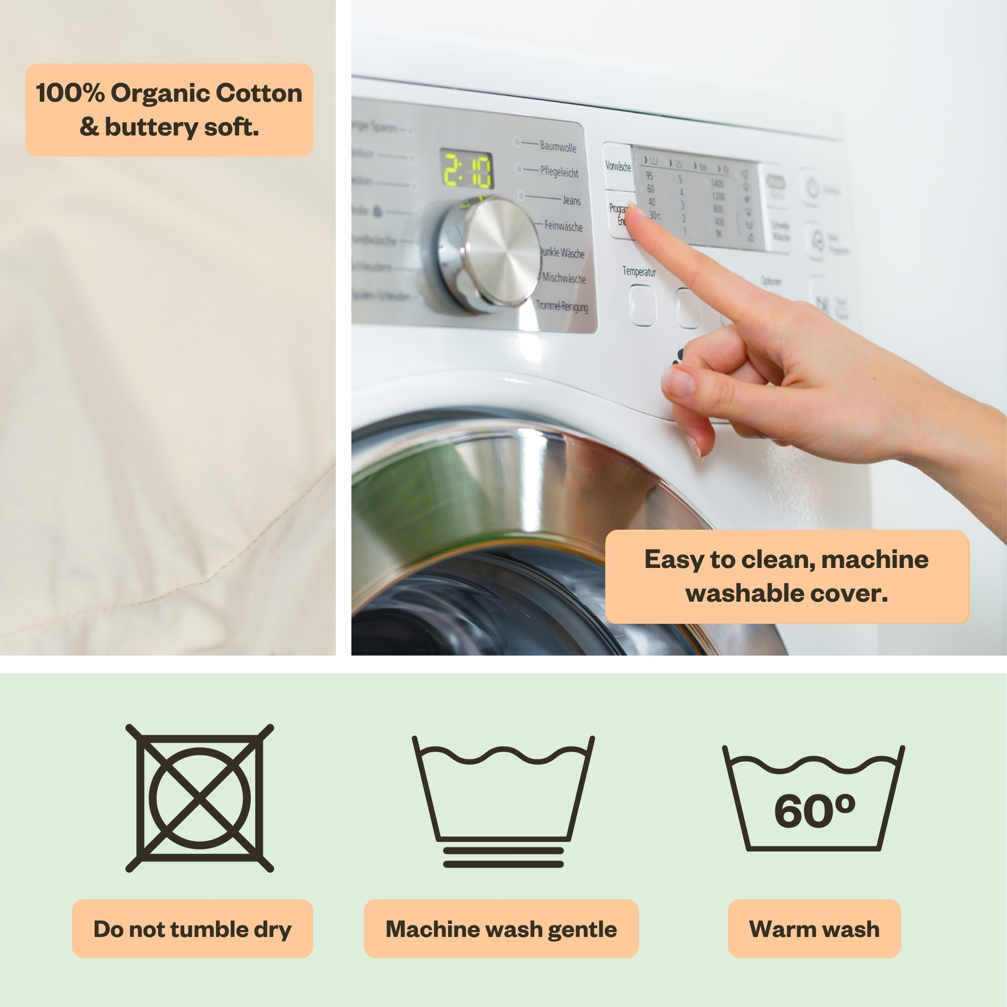 My Brest Friend Super Deluxe Organic Nursing Pillow - Oatmeal.